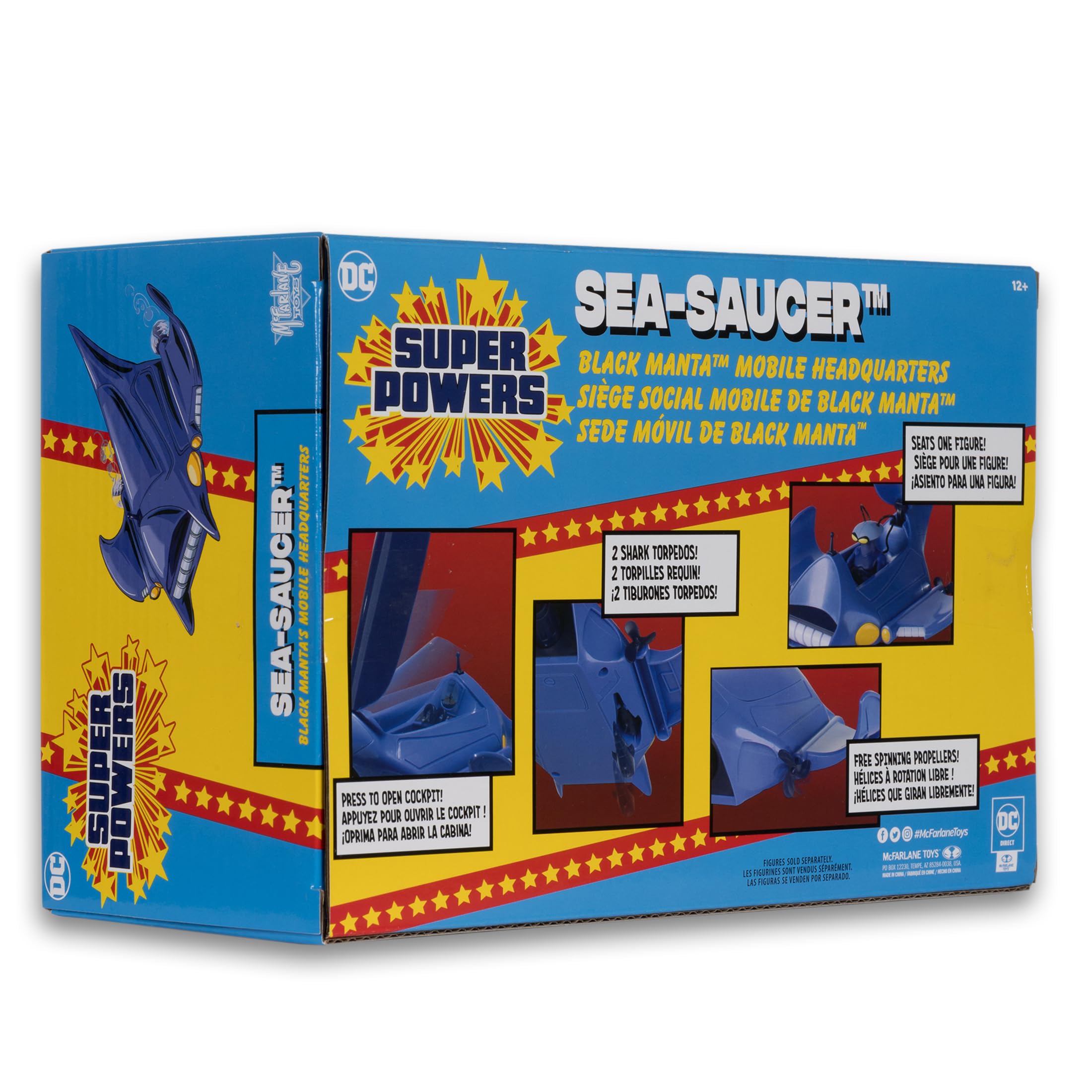 Amazon.com: McFarlane Toys - DC Super Powers Sea-Saucer (Black